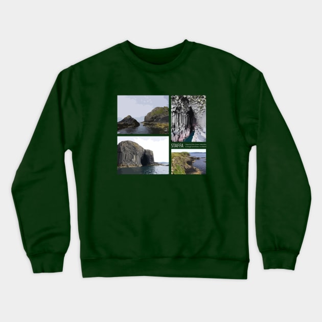 Staffa Island Crewneck Sweatshirt by TinyPrinters